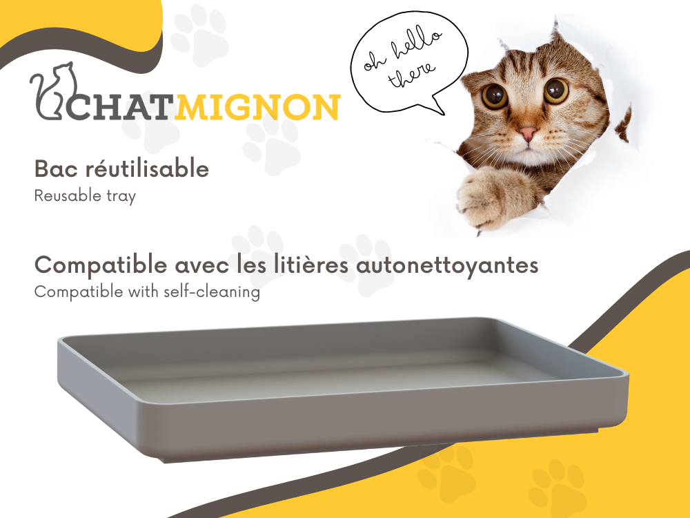 bac à litiere nettoyante compatible ScoopFree